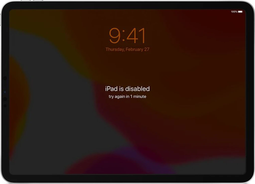 پیام iPad is disabled روی آیپد