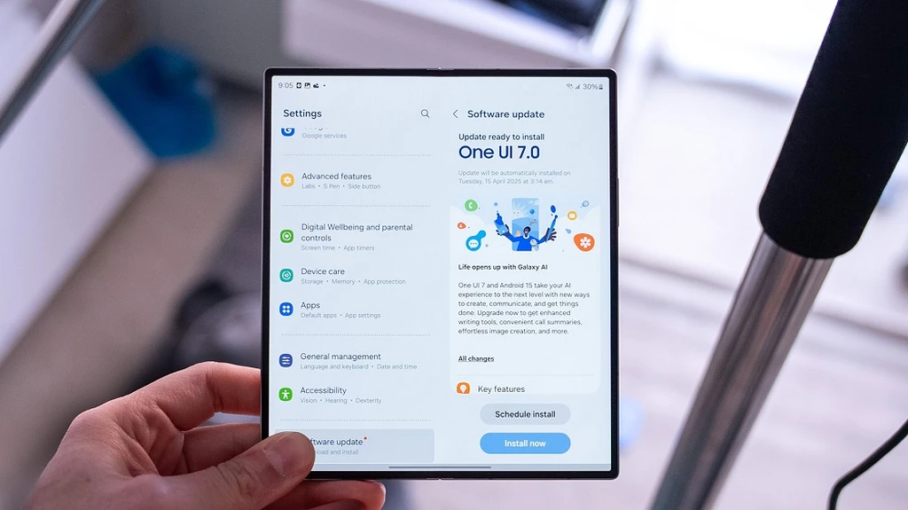 آپدیت One UI 7