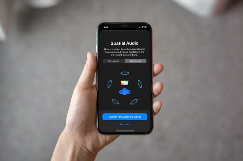 فعال‌کردن صدای فضایی (Spatial Audio) در آیفون یا آیپد