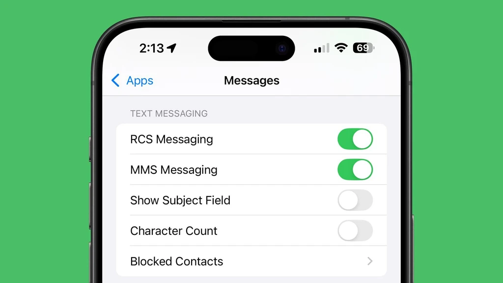 پشتیبانی iOS 18 از RCS