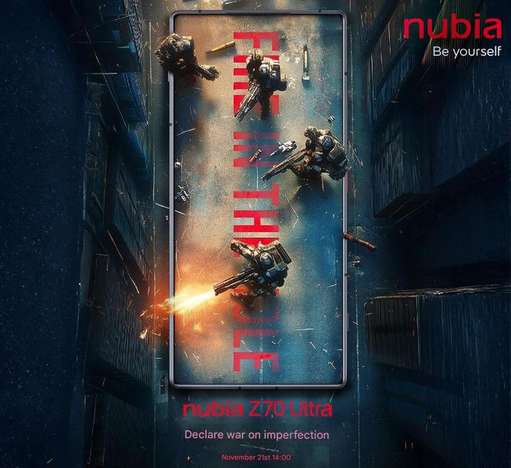 Nubia Z70 Ultra روز 21 نوامبر معرفی می‌شود