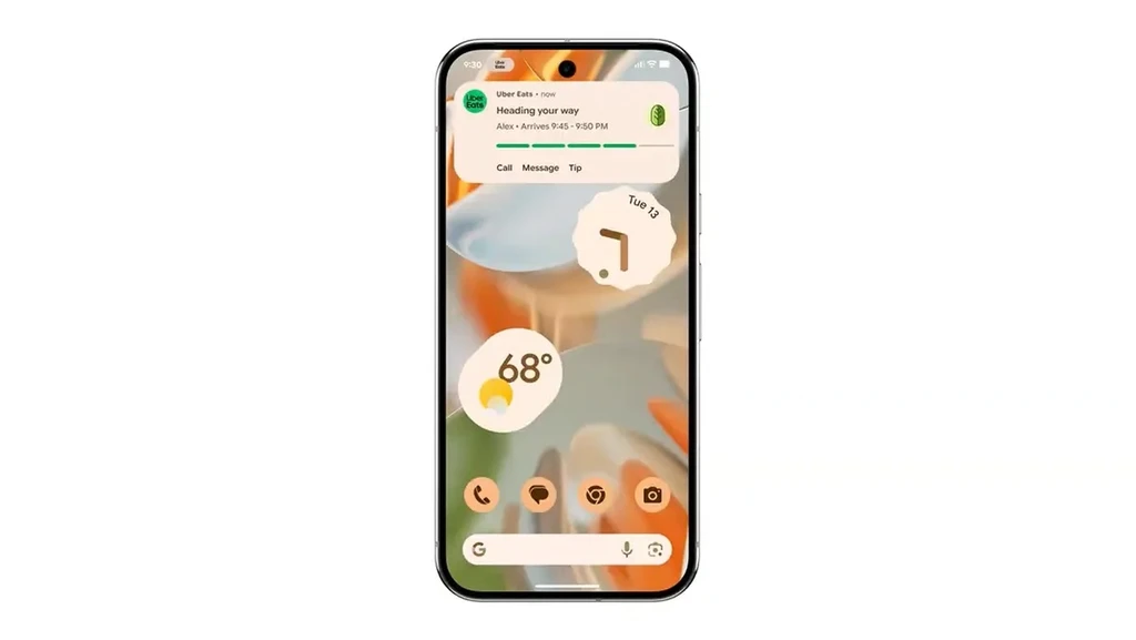 قابلیت Live updates اندروید ۱۶