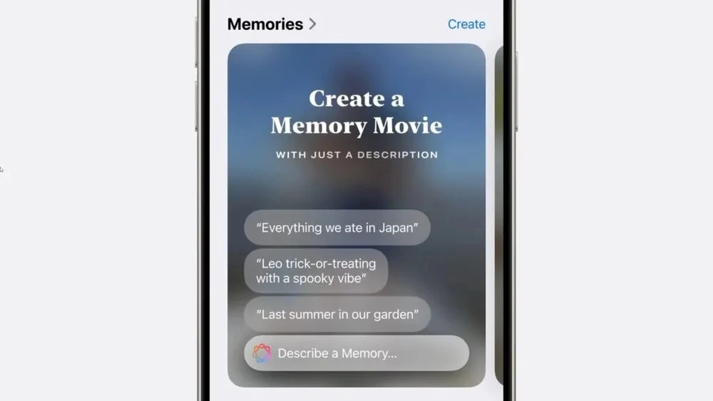 ویژگی Memory movie ios 18