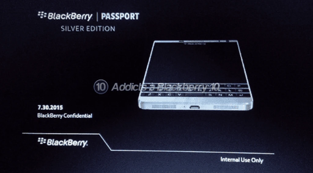 نام گوشی جدید بلک بری لو رفت: BlackBerry Passport Silver Edition