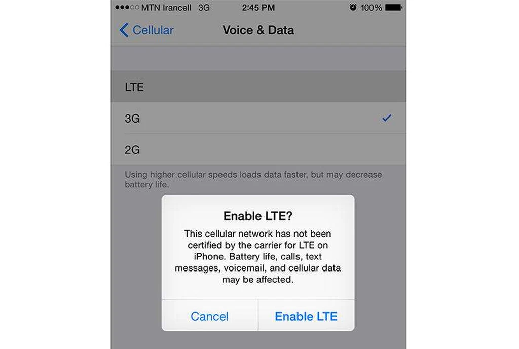 چرا کاربران LTE ایرانسل فعلا نباید آیفون خود را به iOS 9 به‌روز کنند؟