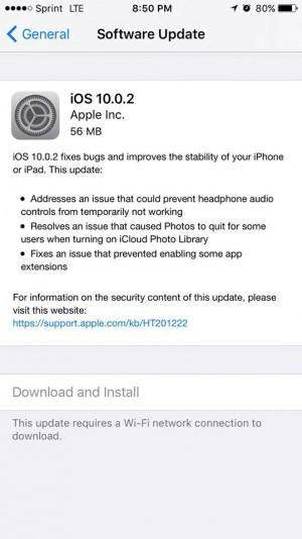 به‌روزرسانی iOS 10.0.2 منتشر شد