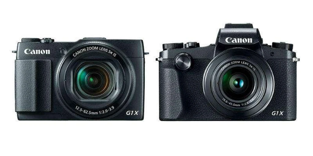 دوربین جدید G1 X Mark III، سمت راست؛ G1 X Mark II، سمت چپ