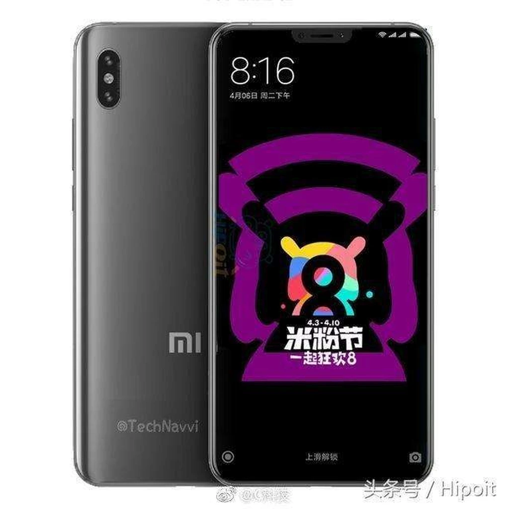 Xiaomi Mi 7 با بریدگی بالا و حسگر اثرانگشت درون نمایشگر فاش شد