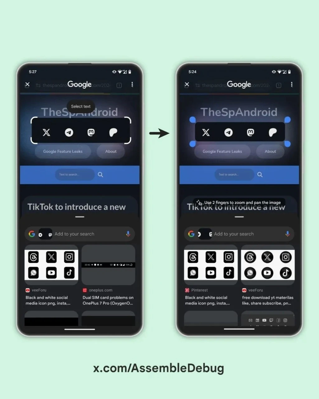 قابلیت Circle to Search