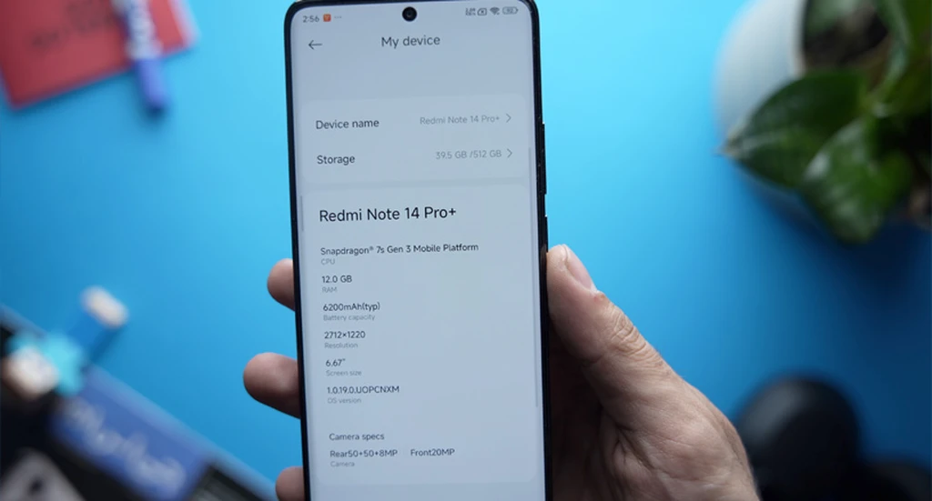 مشخصات گوشی Redmi Note 14 Pro Plus