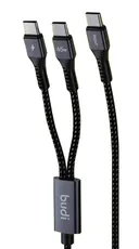 کابل شارژ کنفی یک به دو ‌USB-C به ‌USB-C بودی مدل DC210C2C12B-0
