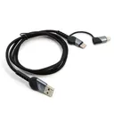 کابل شارژ کنفی USB به USB-C / لایتنینگ بودی مدل DC231TL10B-1