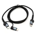 کابل شارژ کنفی USB-C به USB-C / لایتنینگ بودی مدل DC231TTL10B-0