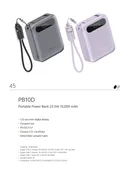 پاوربانک 22.5 وات کیو سی وای مدل PB10D ظرفیت 10000 میلی‌آمپر-2