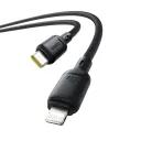 کابل شارژ USB-C به لایتنینگ باسئوس مدل Silky Series-1