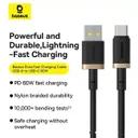 کابل شارژ 1 متری کنفی USB-C به USB-C بیسوس مدل CB000120-1