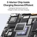 کابل شارژ جمع‌شونده 1 متری USB-C به USB-C بیسوس مدل CB000124-1