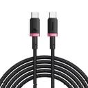 کابل شارژ 1 متری کنفی USB-C به USB-C بیسوس مدل CB000169-0