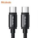 کابل شارژ 1.2 متری کنفی USB-C به USB-C مک دودو مدل CA-368-0
