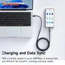 کابل شارژ 1.2 متری کنفی USB-A به USB-C مک دودو مدل CA-818-2