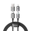 کابل شارژ چندسر 1.2 متری کنفی USB-A و USB-C به USB-C و لایتنینگ مک دودو مدل CA-656-0
