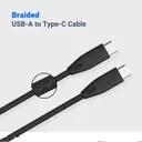 کابل شارژ 2 متری کنفی USB-C به USB-C پاورولوژی مدل PBCC2-1