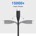 کابل شارژ 2 متری کنفی USB-C به USB-C پاورولوژی مدل PBCC2-2