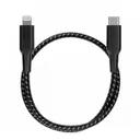کابل شارژ 0.3 متری کنفی USB-C به لایتنینگ پاورولوژی مدل PCAB006