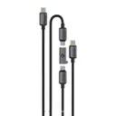 ست کابل شارژ 1 و 2 متری کنفی USB-C به USB-C پاورولوژی مدل PCAB37