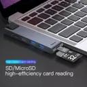 هاب 7 پورت USB-C مک‌بوک باسئوس مدل CAHUB-L0G-2