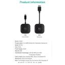 کیت فرستنده و گیرنده بی‌سیم USB-C به HDMI کوتتسی مدل OF-050-2