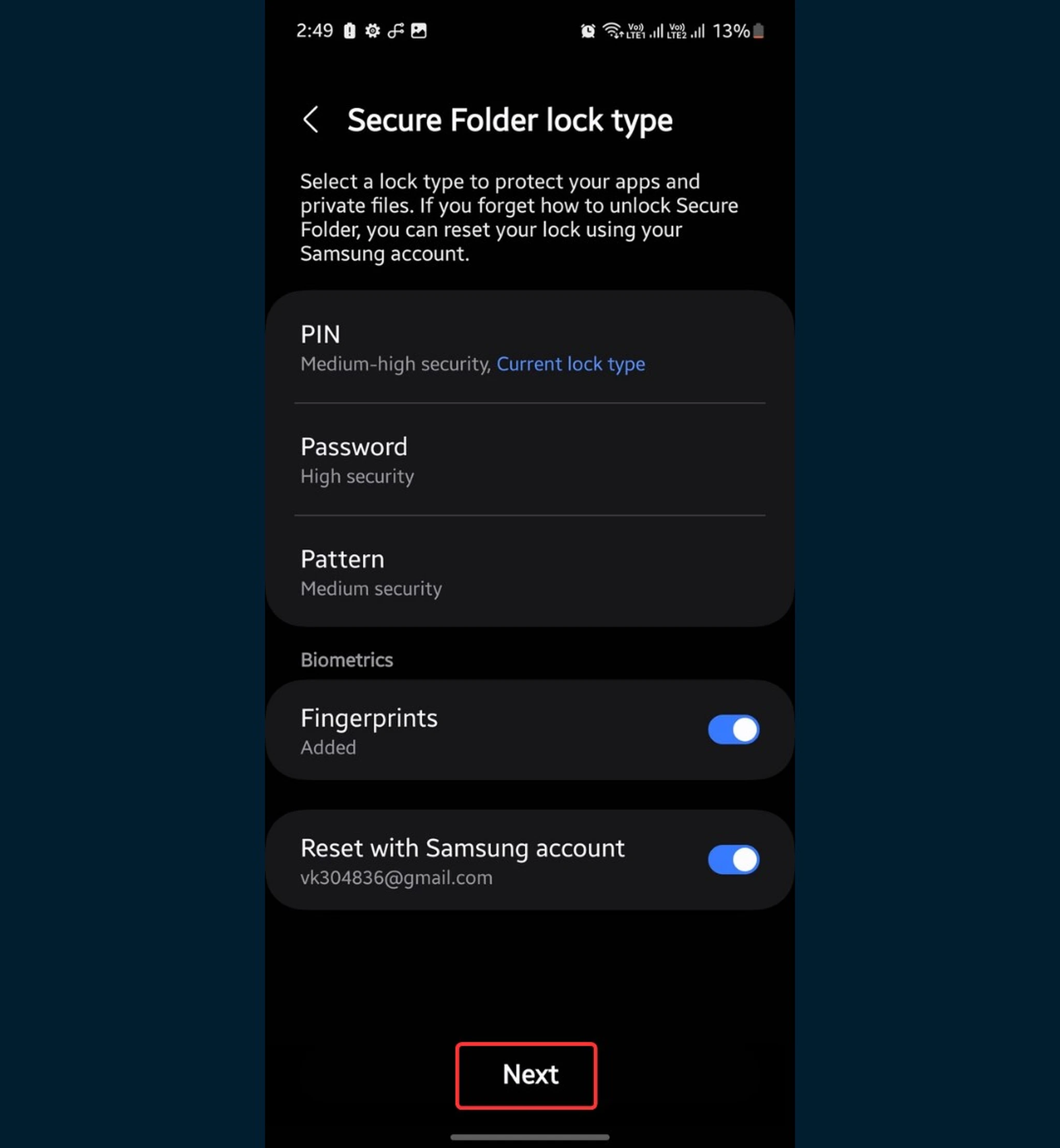 روش مخفی‌کردن برنامه‌ در گوشی‌ سامسونگ با  Secure Folder