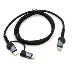 کابل شارژ کنفی USB-C به USB-C / لایتنینگ بودی مدل DC231TTL10B