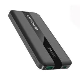 پاوربانک 22.5 وات راوپاور مدل RP-PB1236 PD Pioneer ظرفیت ۱۰۰۰۰ میلی‌آمپر