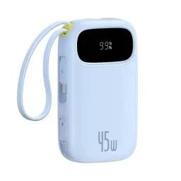 پاوربانک 22.5 وات باسئوس مدل EnerFill FM11 Ultra Mini Magnetic ظرفیت 10000 میلی‌آمپر