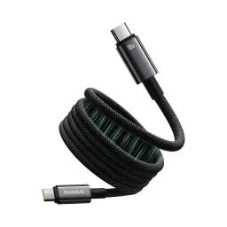کابل شارژ USB-C به USB-C باسئوس مدل Tungsten Gold