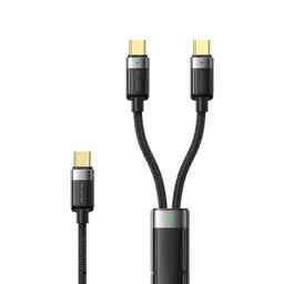 کابل شارژ چندسر 1.5 متری کنفی USB-C به دو USB-C مک دودو مدل CA-738