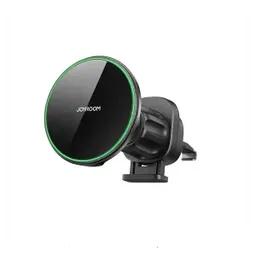 پایه نگهدارنده موبایل و شارژر بی‌سیم 15 وات جوی روم مدل JR-ZS412