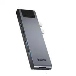 هاب 7 پورت USB-C مک‌بوک باسئوس مدل CAHUB-L0G