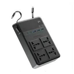 چندراهی برق 4 پریز با کابل جمع‌شونده پاورولوژی مدل PWCUQC029
