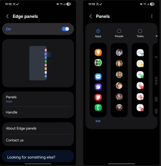 Edge Panels