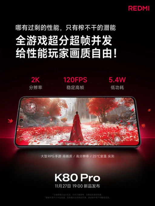 نتایج بازی روی Redmi K80 Pro عملکرد فوق‌العاده‌ای را نشان می‌دهد