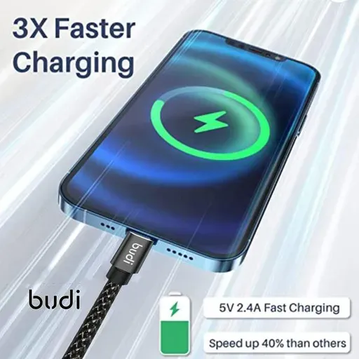 کابل شارژ کنفی USB به لایتنینگ بودی مدل DC206L20B-1