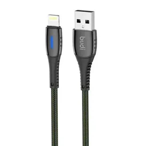 کابل فست شارژ کنفی USB به لایتنینگ بودی مدل Budi DC212L10L-0