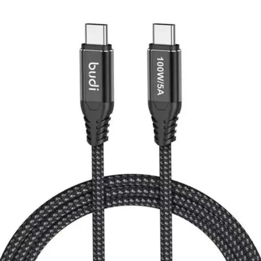 کابل شارژ کنفی ‌USB-C به ‌USB-C بودی مدل Budi DC220TT30B-0