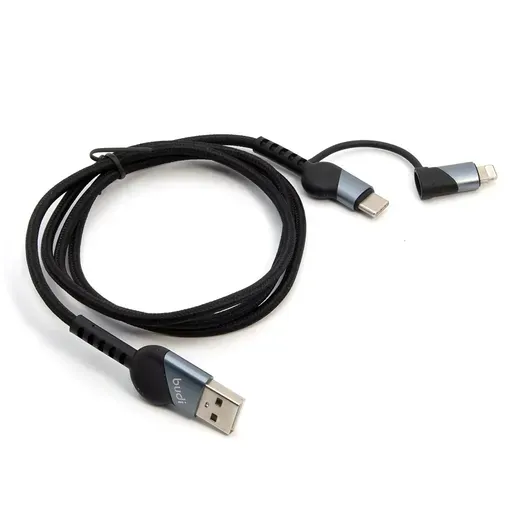 کابل شارژ کنفی USB به USB-C / لایتنینگ بودی مدل DC231TL10B-1