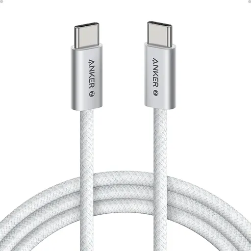 کابل شارژ کنفی USB-C به USB-C انکر مدل Zolo Cable Fast Charging A8060-1