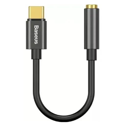 کابل USB-C به AUX باسئوس مدل Type-C Male to 3.5mm Female Adapter CATL54-1