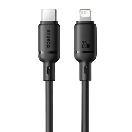 کابل شارژ USB-C به لایتنینگ باسئوس مدل Silky Series-2