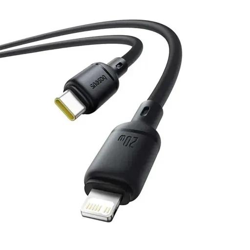 کابل شارژ USB-C به لایتنینگ باسئوس مدل Silky Series-1